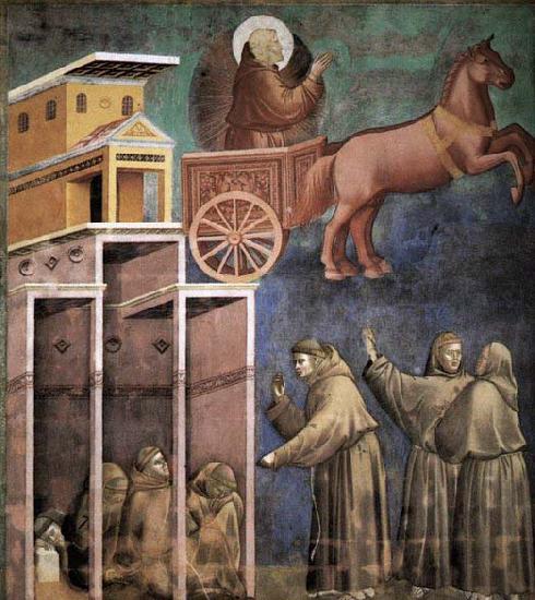 GIOTTO di Bondone Vision of the Flaming Chariot